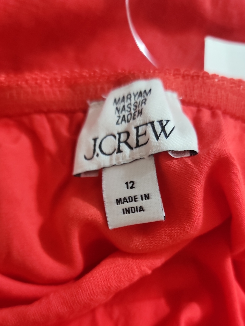 J.Crew x Maryam Nassir Zadeh Women's 100% Ramie Summer  Boho Midi Skirt Size 12 - Picture 9 of 10